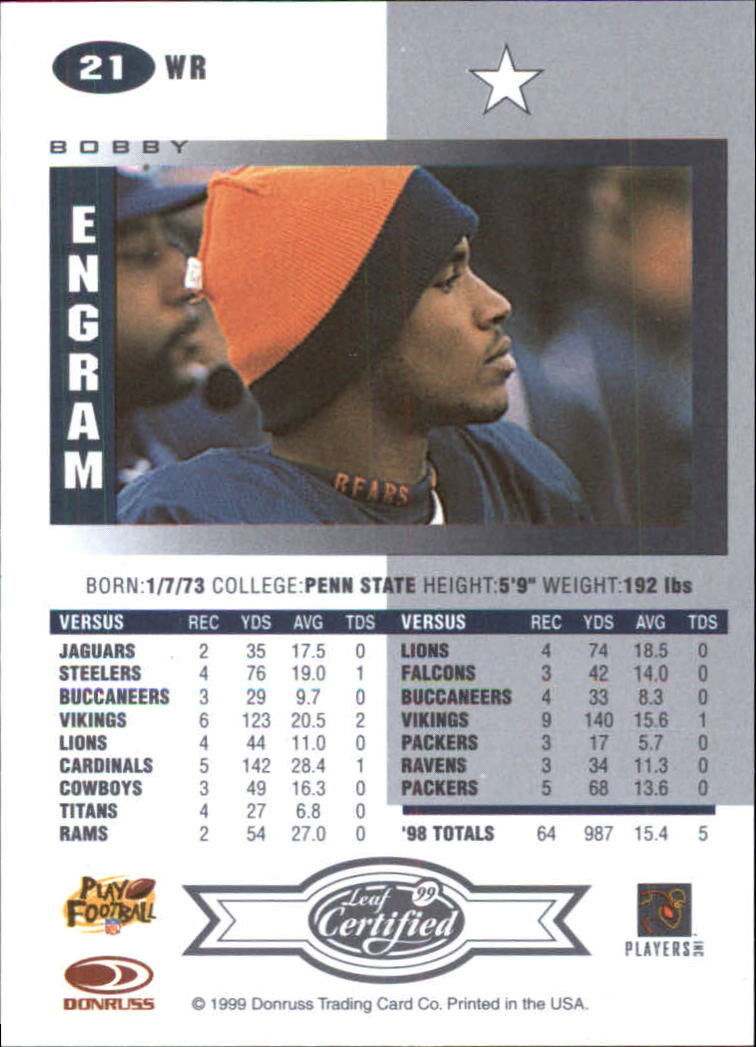 A8150- 1999 Leaf Certified FB Cards 1-225 +Inserts -You Pick- 15+ FREE US SHIP - Picture 43 of 395