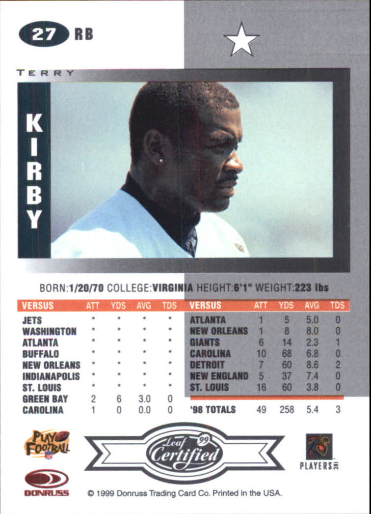 A8150- 1999 Leaf Certified FB Cards 1-225 +Inserts -You Pick- 15+ FREE US SHIP - Picture 55 of 395