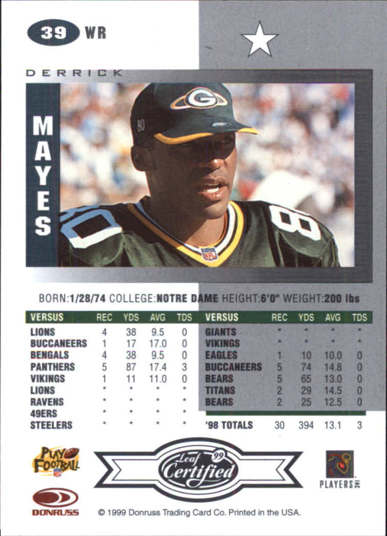 A8150- 1999 Leaf Certified FB Cards 1-225 +Inserts -You Pick- 15+ FREE US SHIP - Picture 79 of 395