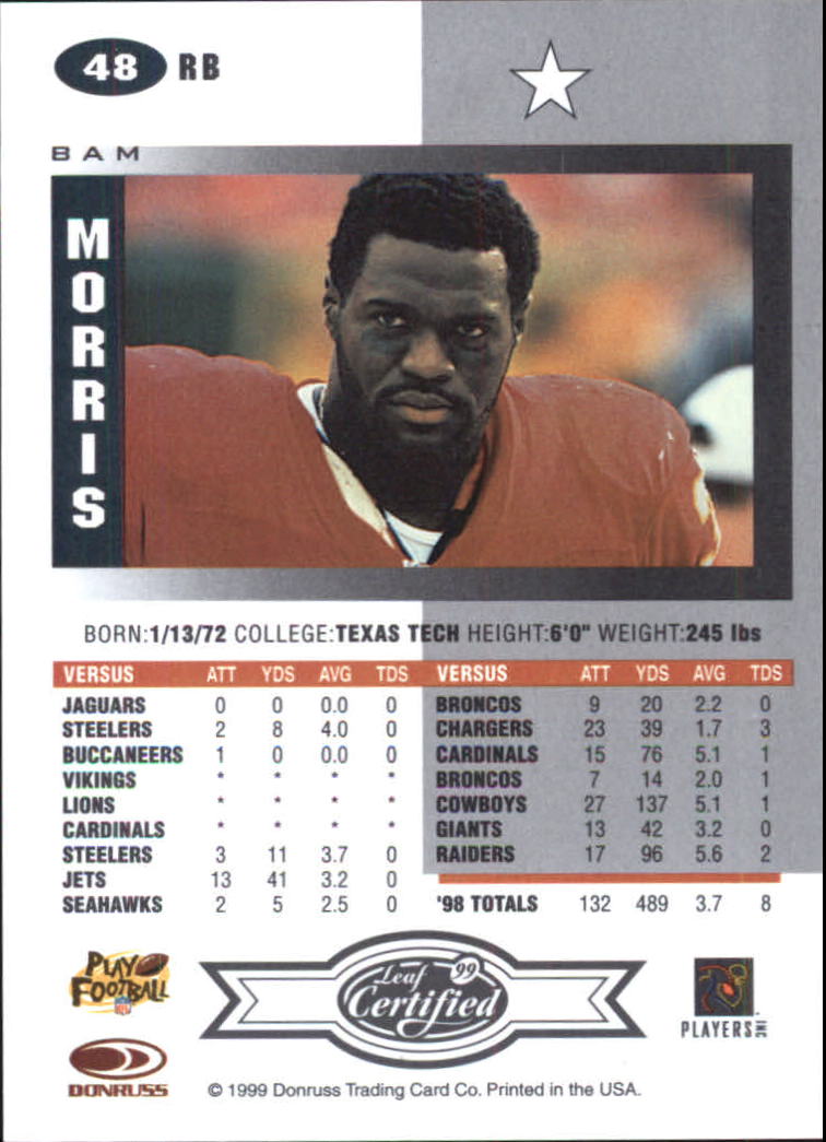 A8150- 1999 Leaf Certified FB Cards 1-225 +Inserts -You Pick- 15+ FREE US SHIP - Picture 95 of 395