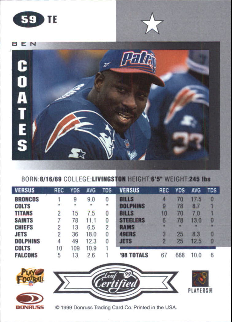 A8150- 1999 Leaf Certified FB Cards 1-225 +Inserts -You Pick- 15+ FREE US SHIP - Picture 117 of 395