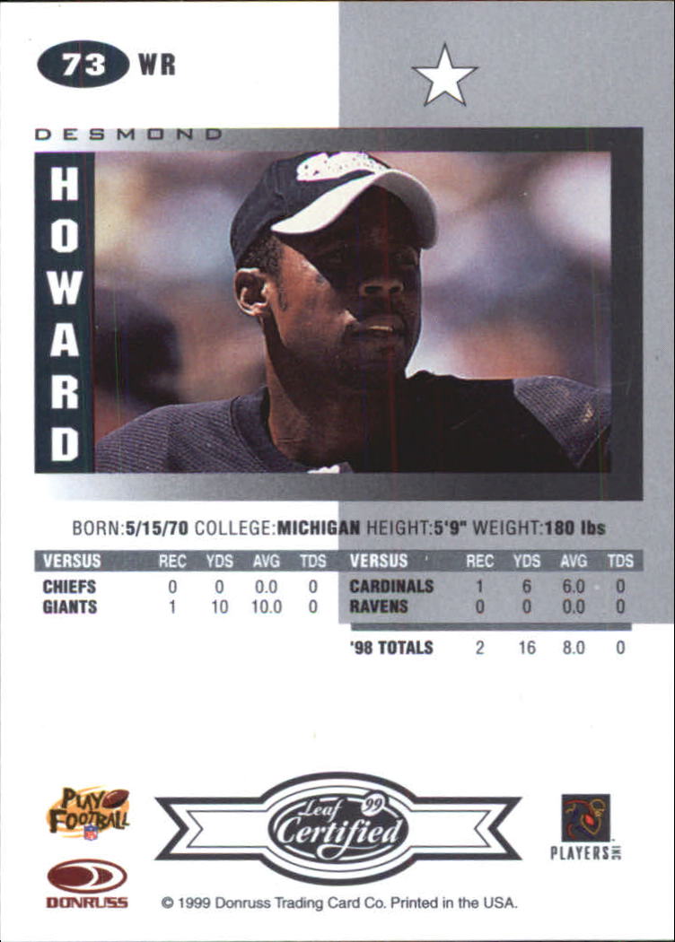 A8150- 1999 Leaf Certified FB Cards 1-225 +Inserts -You Pick- 15+ FREE US SHIP - Picture 145 of 395