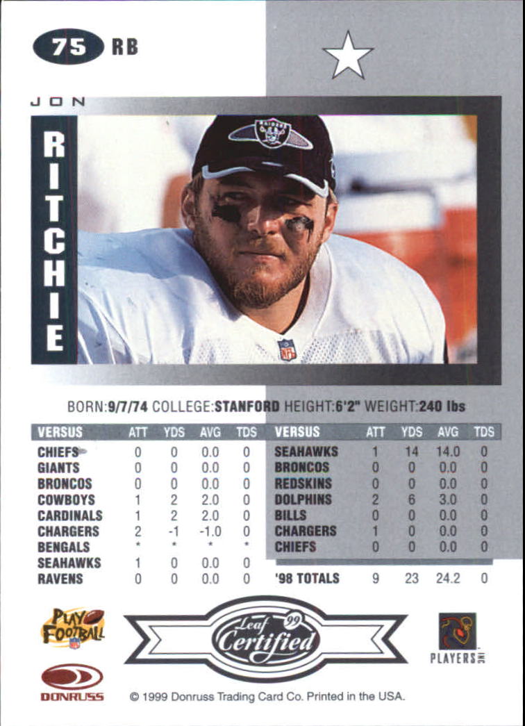 A8150- 1999 Leaf Certified FB Cards 1-225 +Inserts -You Pick- 15+ FREE US SHIP - Picture 149 of 395