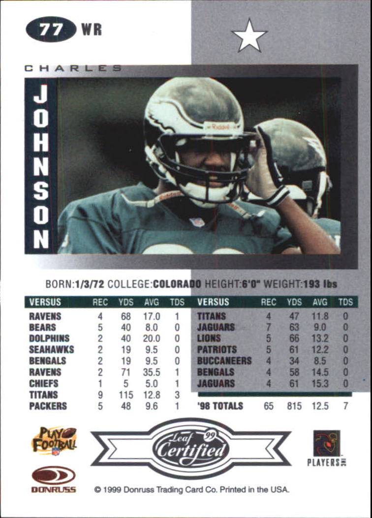 A8150- 1999 Leaf Certified FB Cards 1-225 +Inserts -You Pick- 15+ FREE US SHIP - Picture 153 of 395