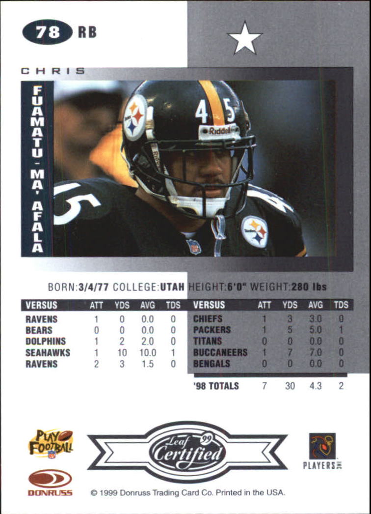 A8150- 1999 Leaf Certified FB Cards 1-225 +Inserts -You Pick- 15+ FREE US SHIP - Picture 155 of 395