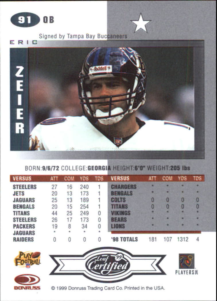 A8150- 1999 Leaf Certified FB Cards 1-225 +Inserts -You Pick- 15+ FREE US SHIP - Picture 181 of 395