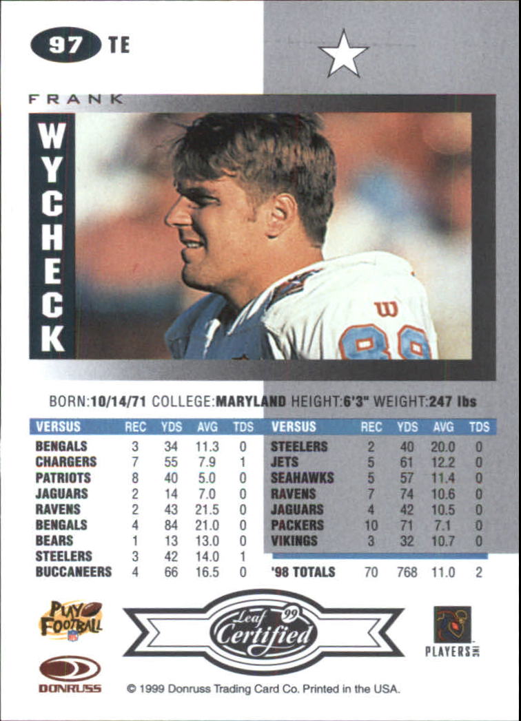 A8150- 1999 Leaf Certified FB Cards 1-225 +Inserts -You Pick- 15+ FREE US SHIP - Picture 193 of 395