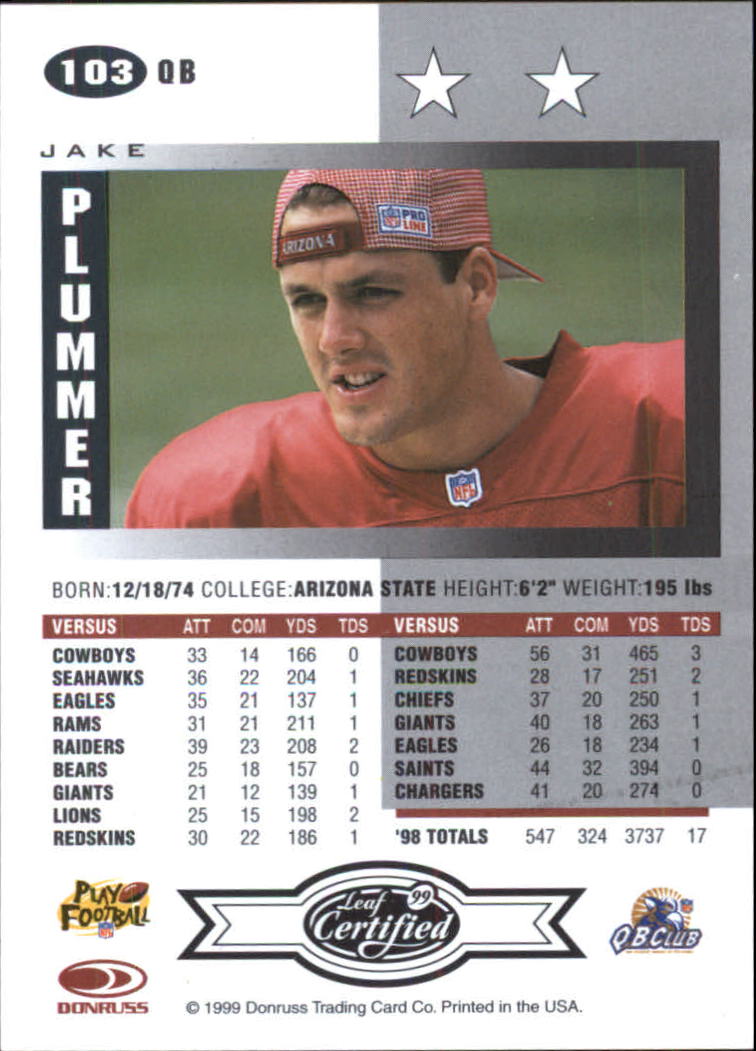 A8150- 1999 Leaf Certified FB Cards 1-225 +Inserts -You Pick- 15+ FREE US SHIP - Picture 205 of 395