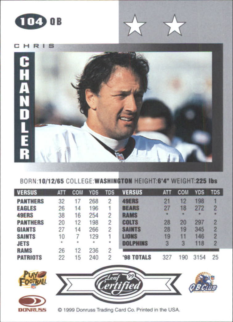 A8150- 1999 Leaf Certified FB Cards 1-225 +Inserts -You Pick- 15+ FREE US SHIP - Picture 207 of 395