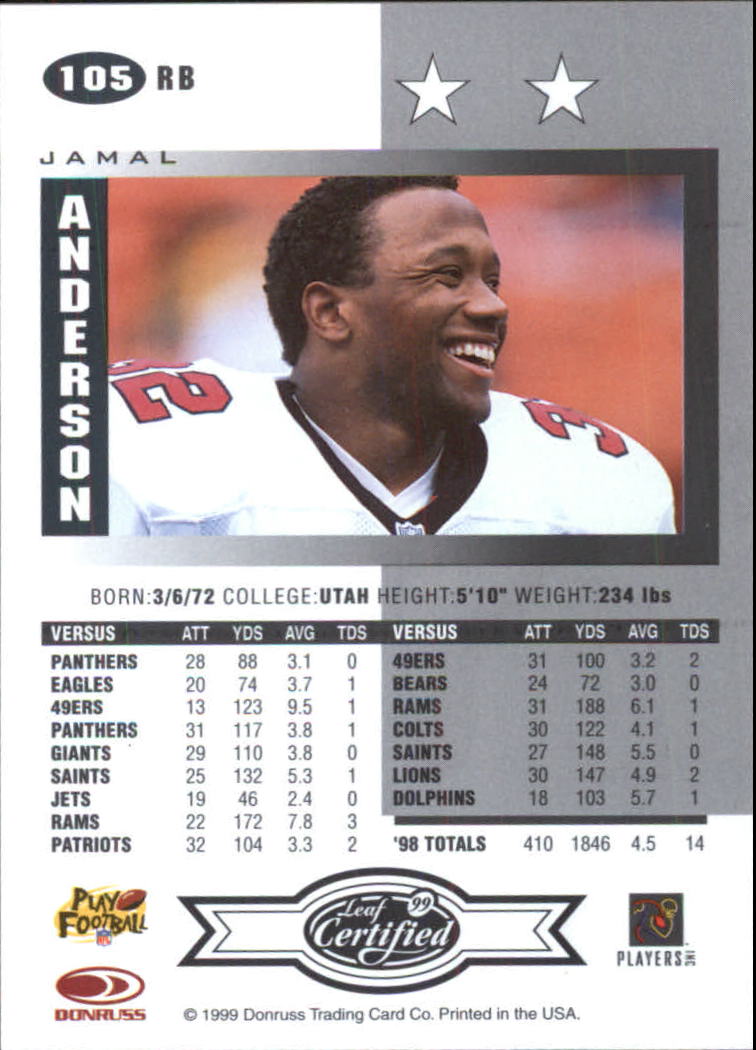 A8150- 1999 Leaf Certified FB Cards 1-225 +Inserts -You Pick- 15+ FREE US SHIP - Picture 209 of 395