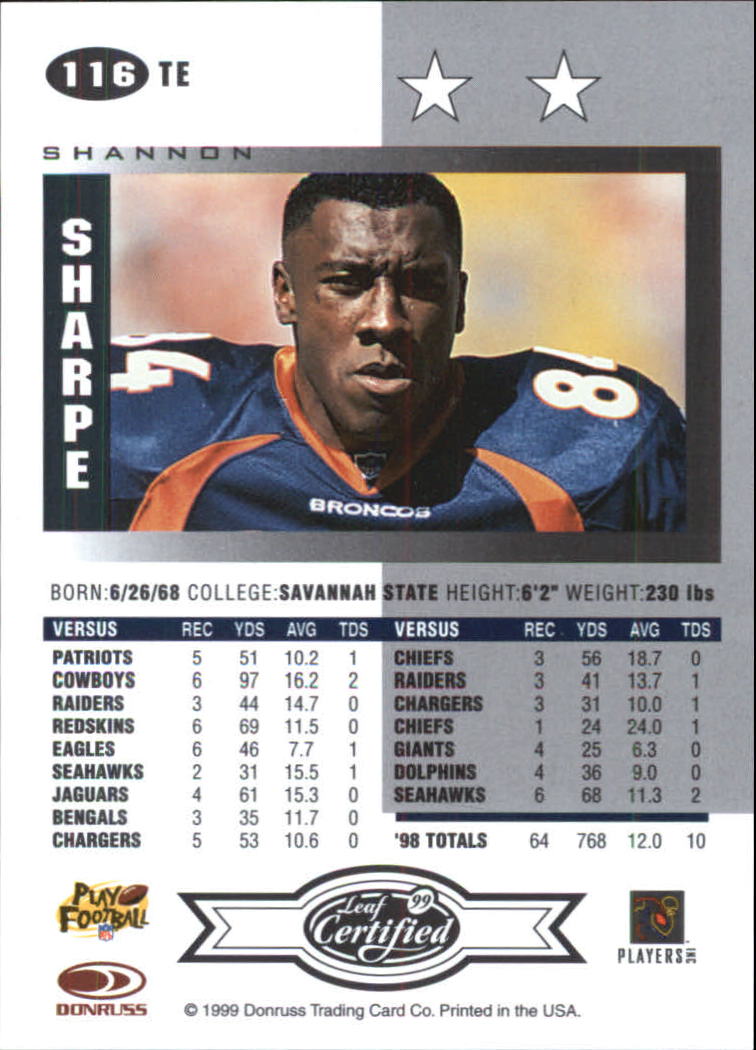 A8150- 1999 Leaf Certified FB Cards 1-225 +Inserts -You Pick- 15+ FREE US SHIP - Picture 231 of 395