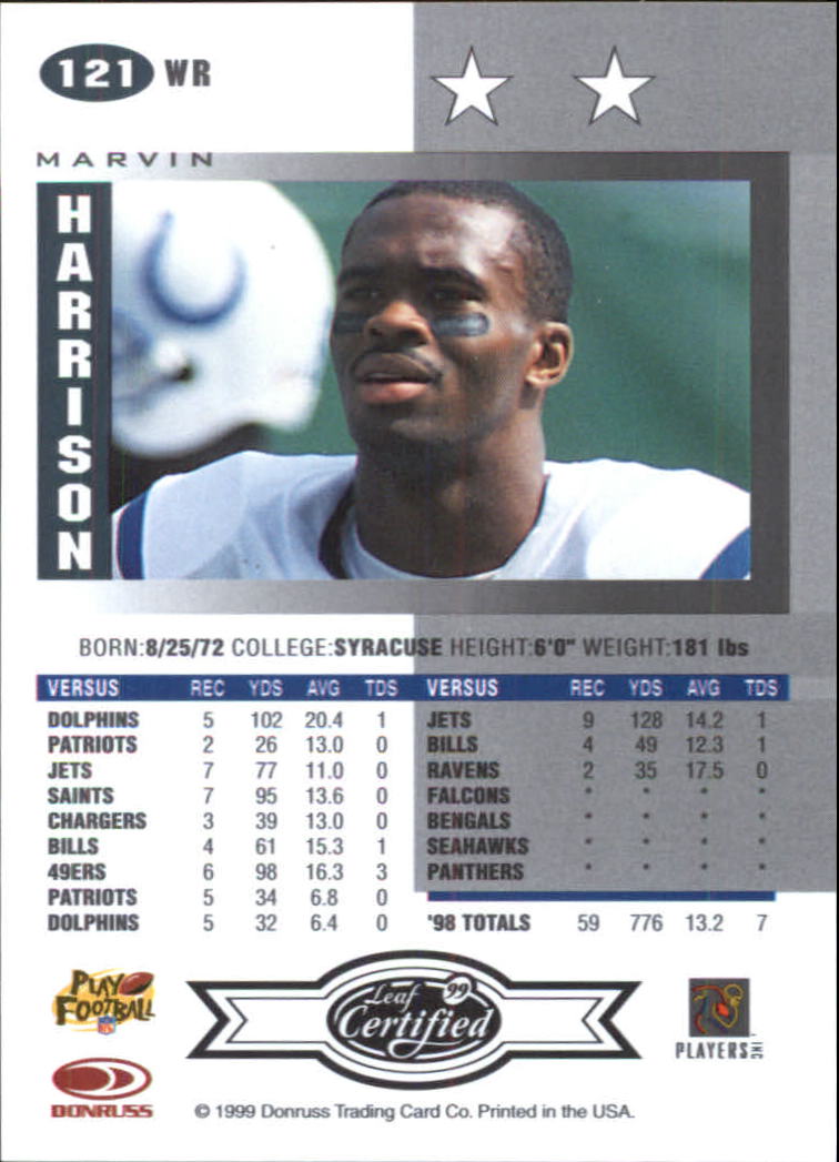 A8150- 1999 Leaf Certified FB Cards 1-225 +Inserts -You Pick- 15+ FREE US SHIP - Picture 241 of 395