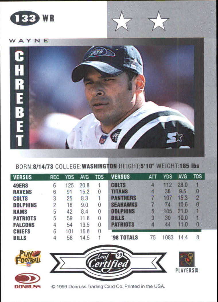 A8150- 1999 Leaf Certified FB Cards 1-225 +Inserts -You Pick- 15+ FREE US SHIP - Picture 263 of 395