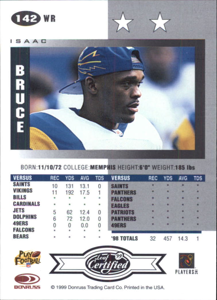 A8150- 1999 Leaf Certified FB Cards 1-225 +Inserts -You Pick- 15+ FREE US SHIP - Picture 281 of 395