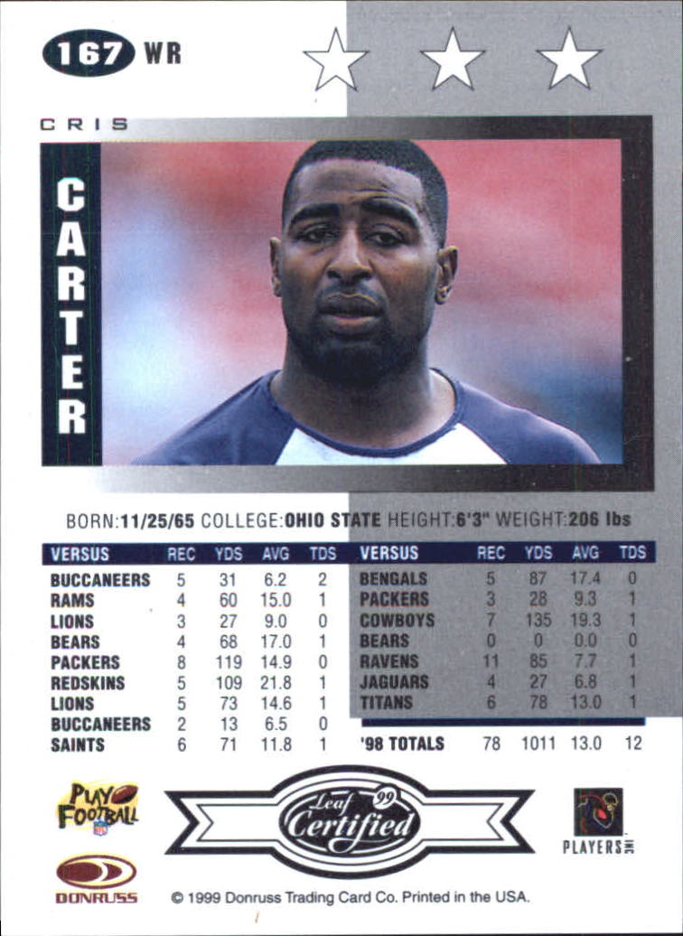 A8150- 1999 Leaf Certified FB Cards 1-225 +Inserts -You Pick- 15+ FREE US SHIP - Picture 325 of 395