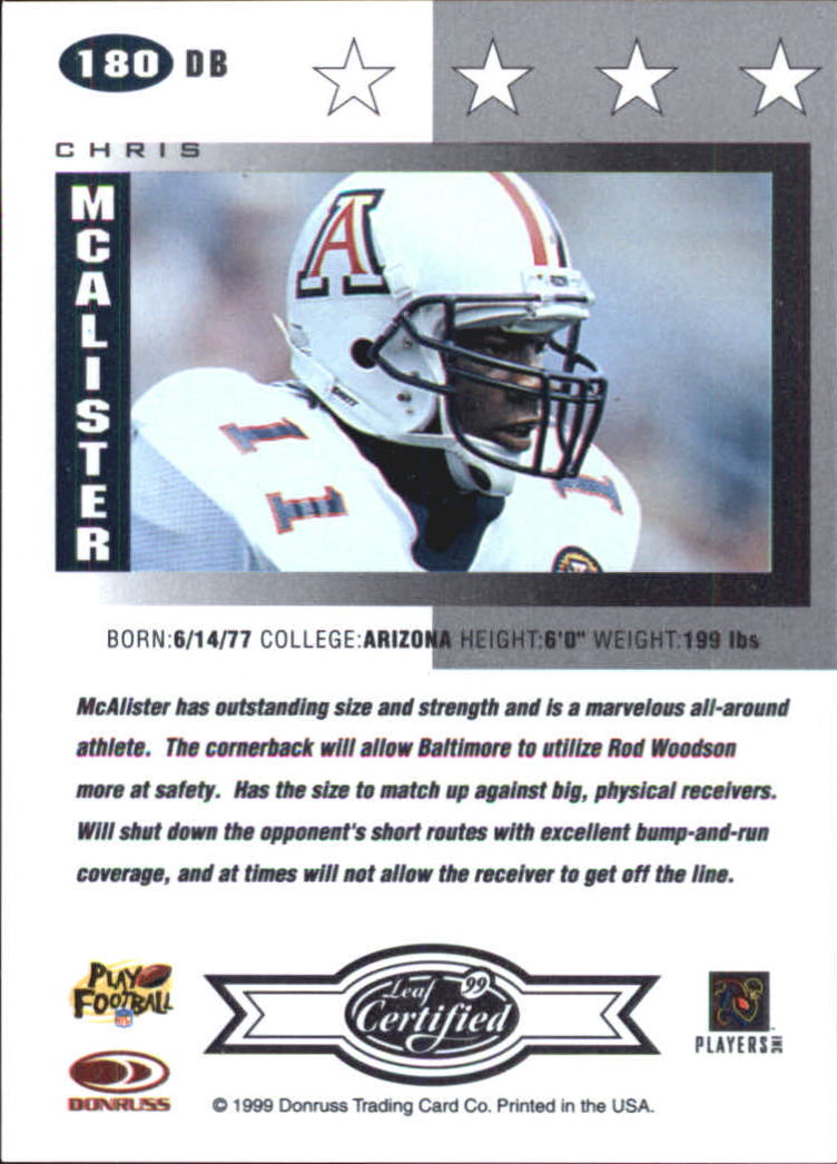 A8150- 1999 Leaf Certified FB Cards 1-225 +Inserts -You Pick- 15+ FREE US SHIP - Picture 349 of 395