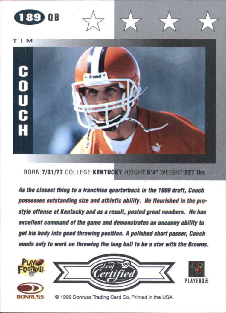 A8150- 1999 Leaf Certified FB Cards 1-225 +Inserts -You Pick- 15+ FREE US SHIP - Picture 355 of 395
