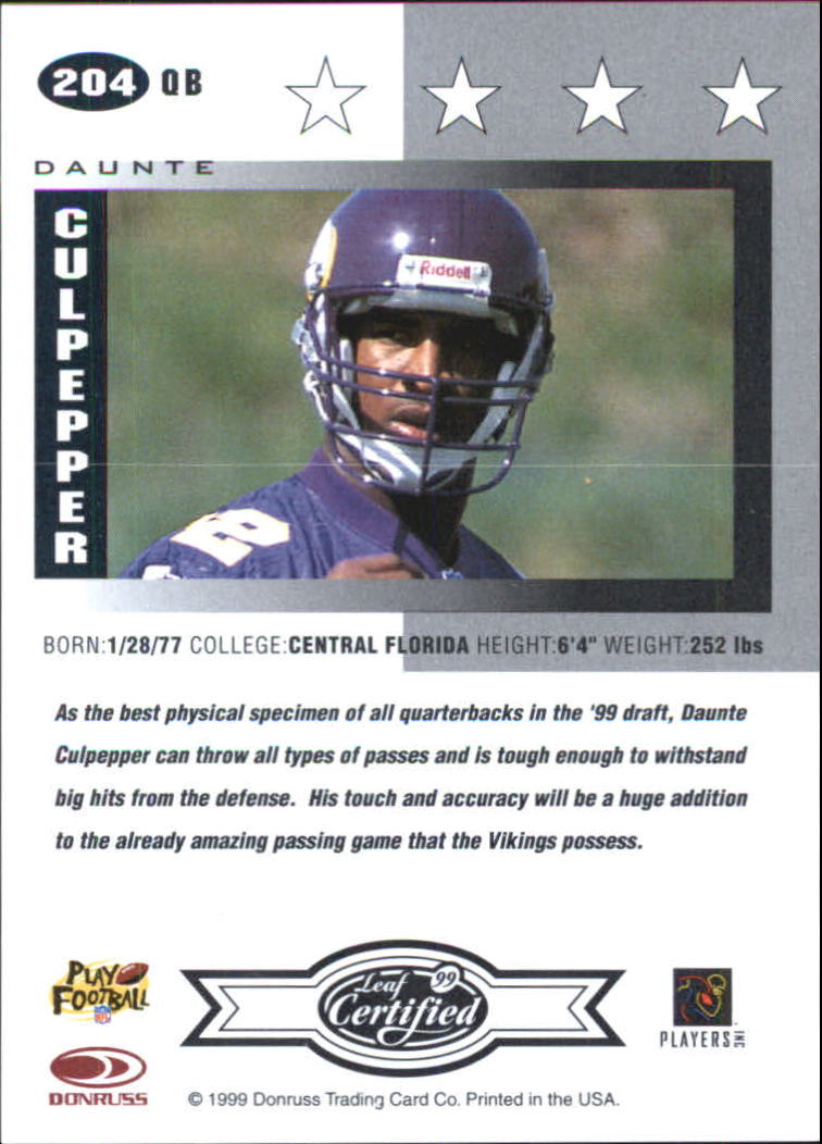 A8150- 1999 Leaf Certified FB Cards 1-225 +Inserts -You Pick- 15+ FREE US SHIP - Picture 375 of 395
