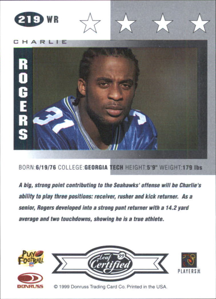 A8150- 1999 Leaf Certified FB Cards 1-225 +Inserts -You Pick- 15+ FREE US SHIP - Picture 385 of 395
