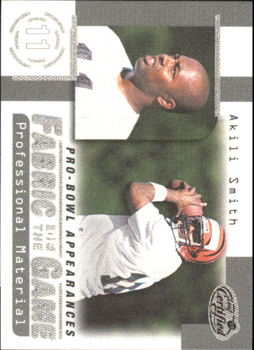 1999 Leaf Certified Fabric of the Game #FG25 Akili Smith/1000