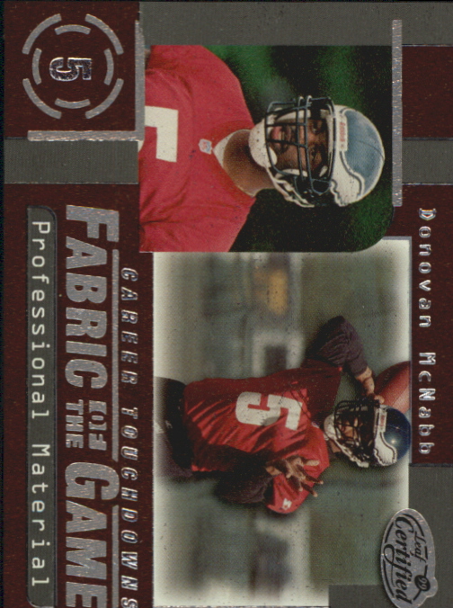 1999 Leaf Certified Fabric of the Game #FG50 Donovan McNabb/1000