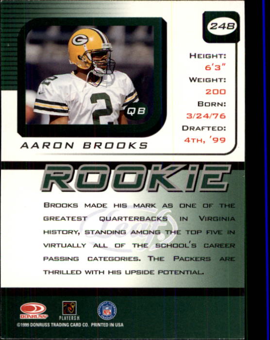 1999 Leaf Rookies and Stars #248 Aaron Brooks RC back image