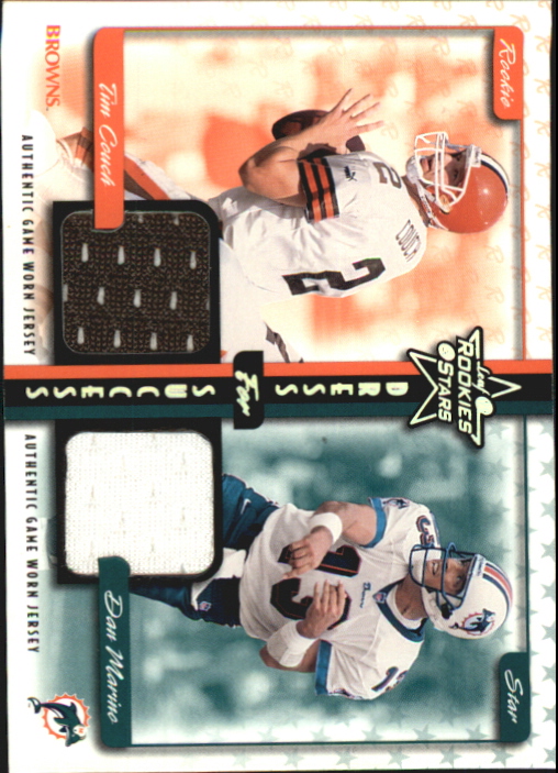 1999 Leaf Rookies and Stars Dress For Success #9 Tim Couch/Dan Marino