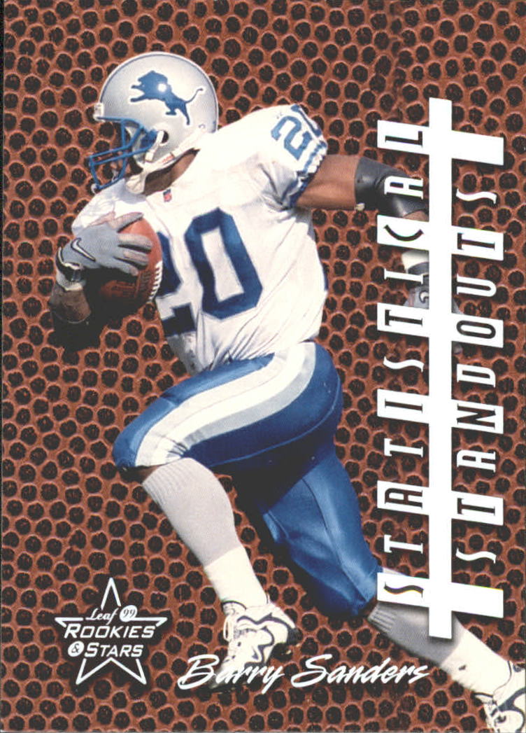 1999 Leaf Rookies and Stars Statistical Standouts #SS21 Barry Sanders
