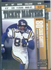 1999 Leaf Rookies and Stars Ticket Masters Executives #1 R.Moss/C.Carter