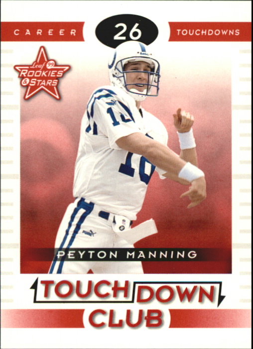 1999 Leaf Rookies and Stars Touchdown Club #TC7 Peyton Manning