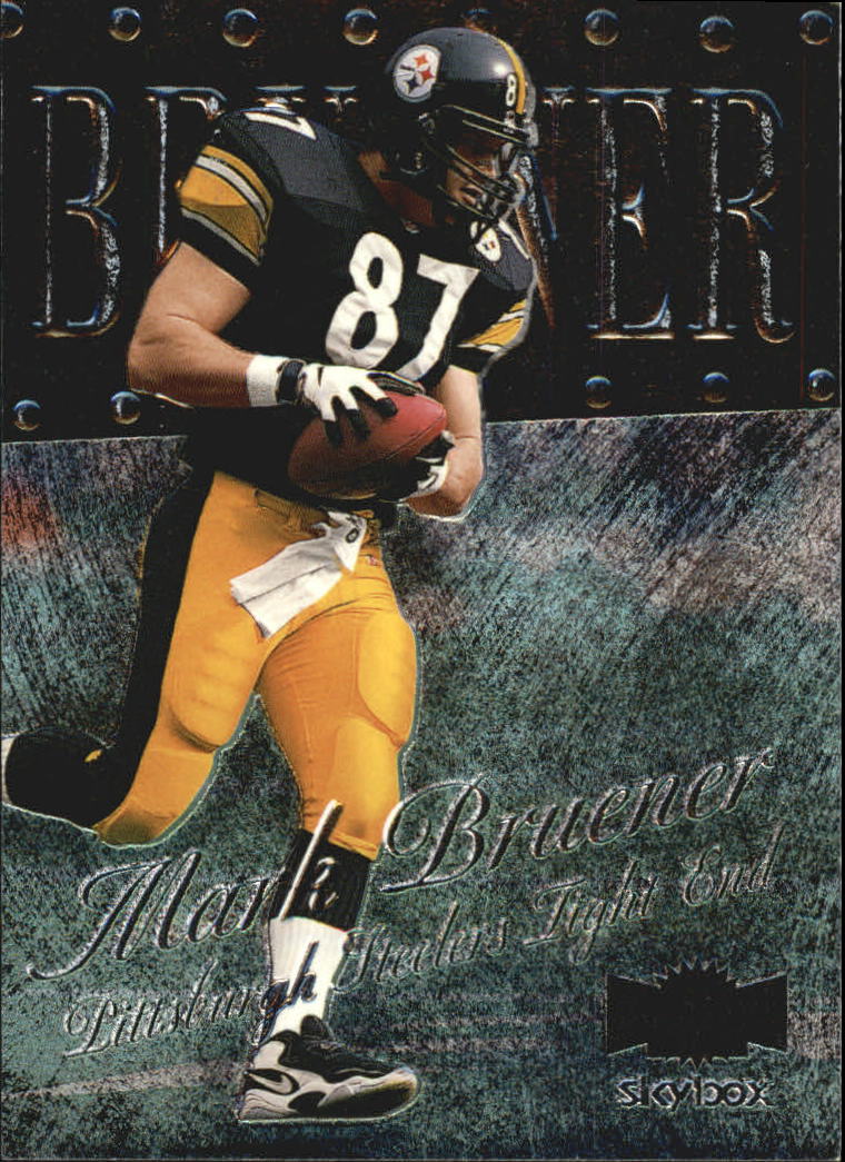 Mark Bruener autographed football card (Pittsburgh Steelers) 1995