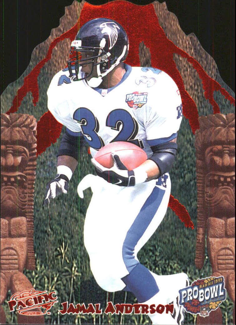 1999 Pacific Pro Bowl Die Cuts #1 Jamal Anderson back image