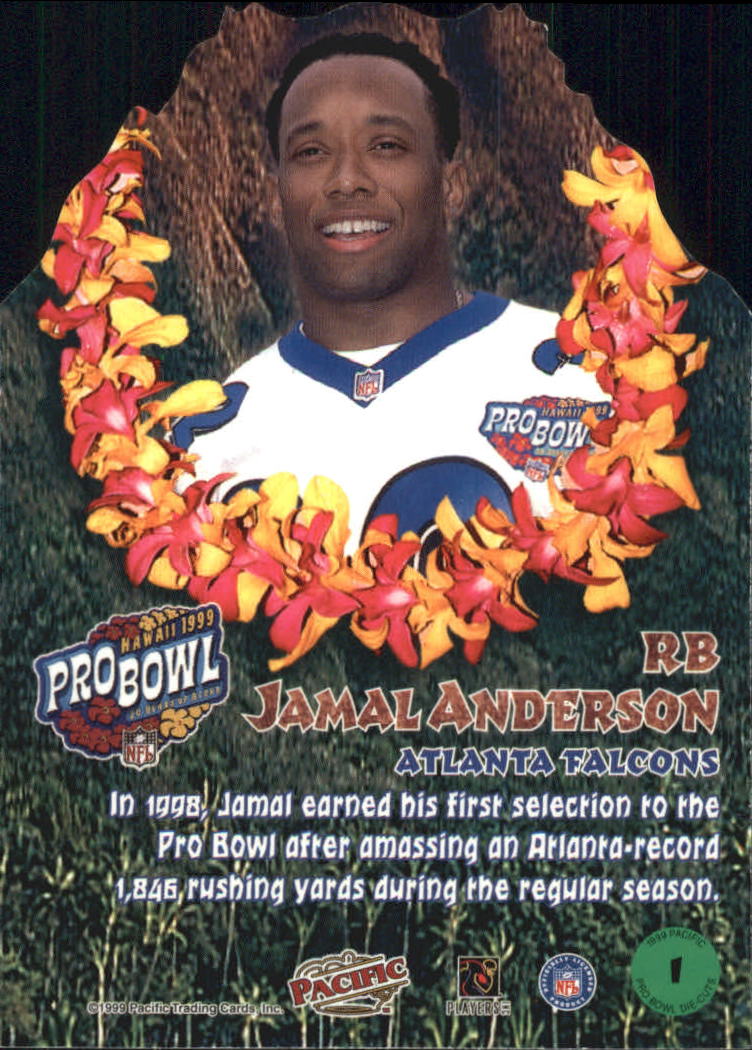 1999 Pacific Pro Bowl Die Cuts #1 Jamal Anderson