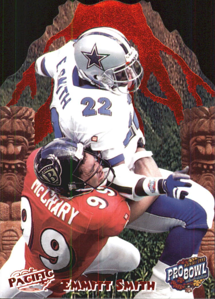1999 Pacific Pro Bowl Die Cuts #5 Emmitt Smith back image