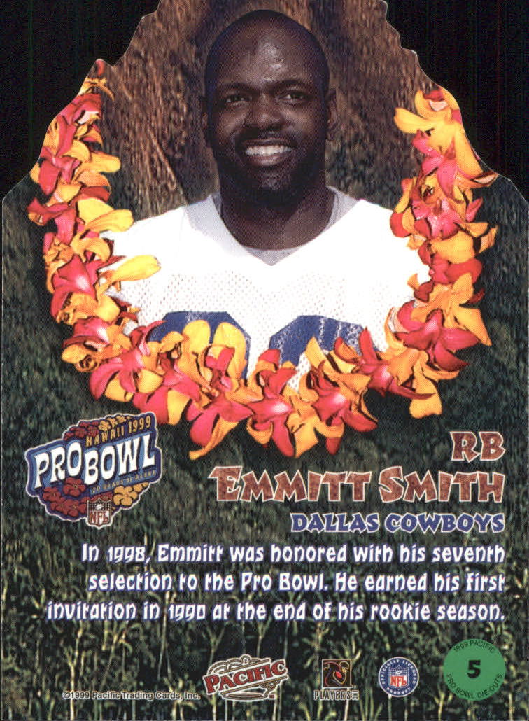 1999 Pacific Pro Bowl Die Cuts #5 Emmitt Smith