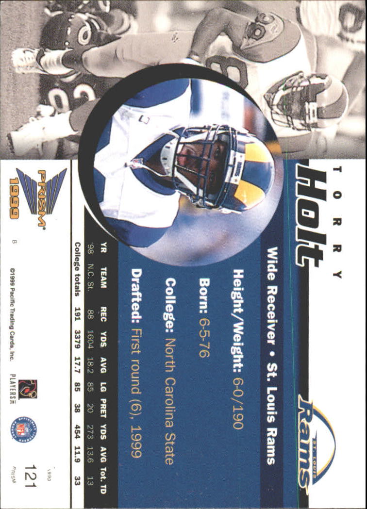 1999 Pacific Prisms Holographic Purple #121 Torry Holt back image