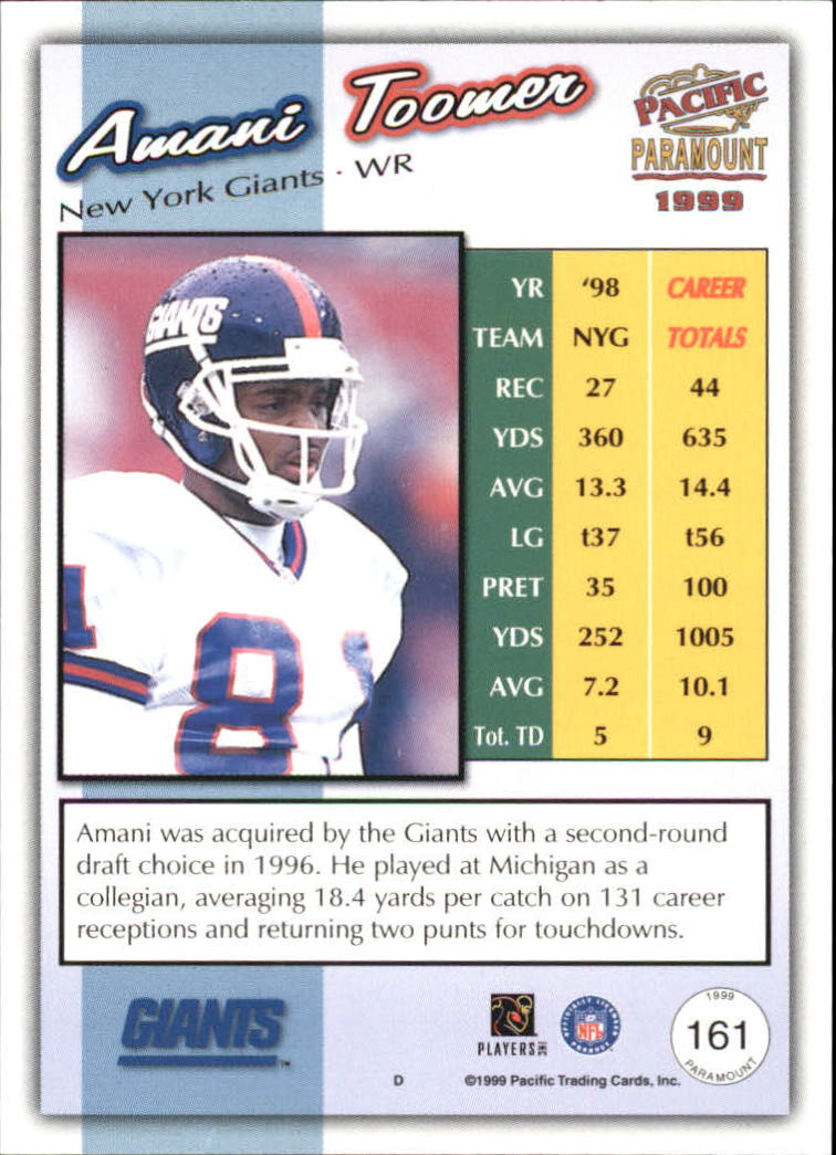 B3959- 1999 Paramount Football Assrtd Insert Cards -You Pick- 15+ FREE US SHIP - Picture 11 of 84