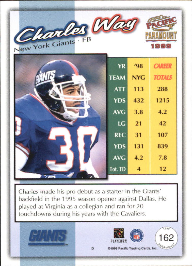 B3959- 1999 Paramount Football Assrtd Insert Cards -You Pick- 15+ FREE US SHIP - Picture 13 of 84