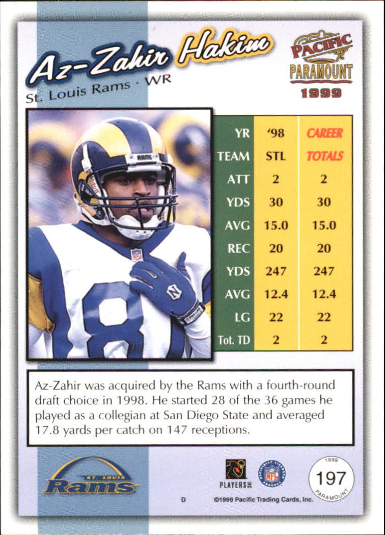 B3959- 1999 Paramount Football Assrtd Insert Cards -You Pick- 15+ FREE US SHIP - Picture 17 of 84