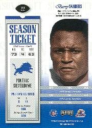 1999 Playoff Contenders SSD #22 Barry Sanders back image