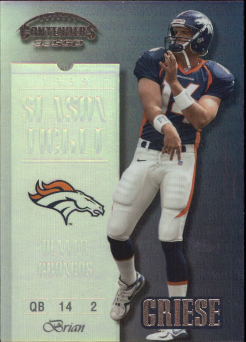 1999 Playoff Contenders SSD #119 Brian Griese
