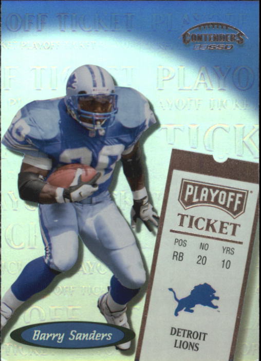 1999 Playoff Contenders SSD #189 Barry Sanders PT