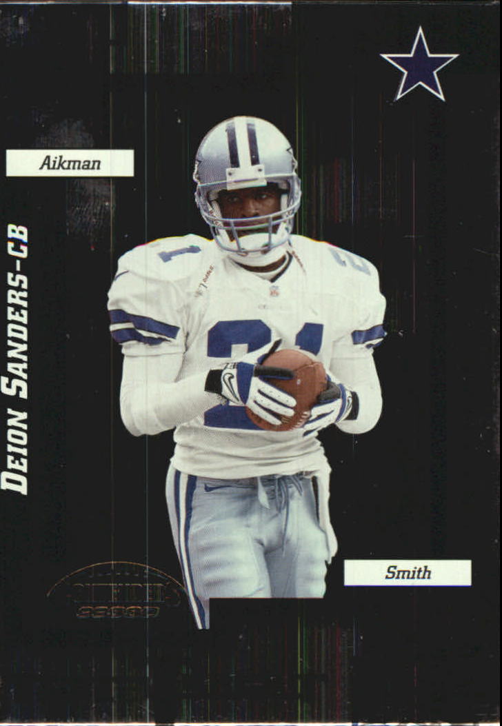 1999 Playoff Contenders SSD Triple Threat #TT2 Deion Sanders/Troy Aikman/Emmitt  Smith - NM-MT