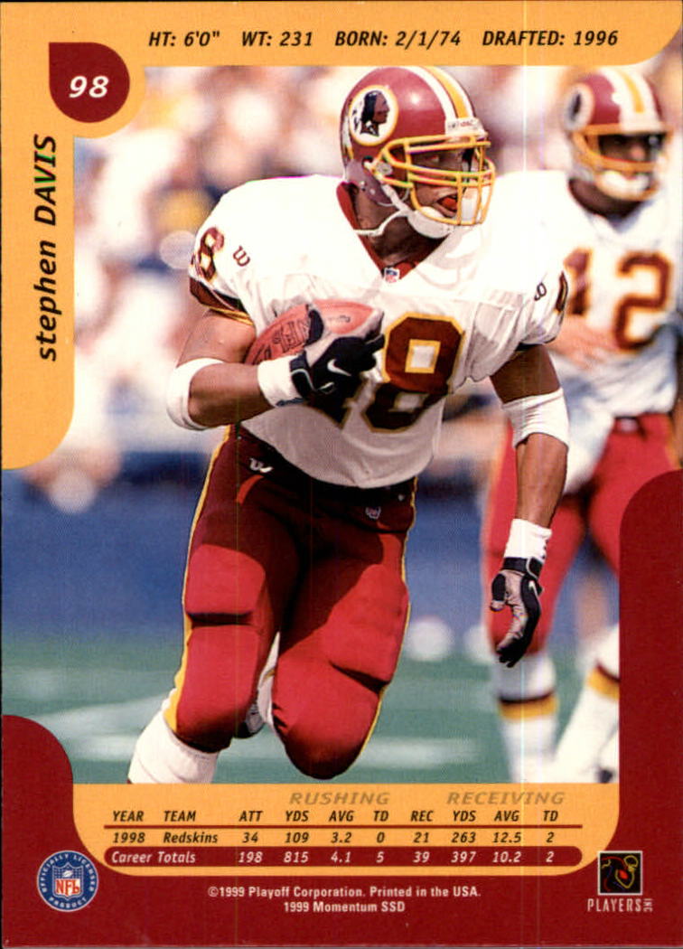 A4806- 1999 Playoff Momentum SSD Fb 1-200 + Einsätze -du Pick- 15 + Gratis US - Bild 187 von 342