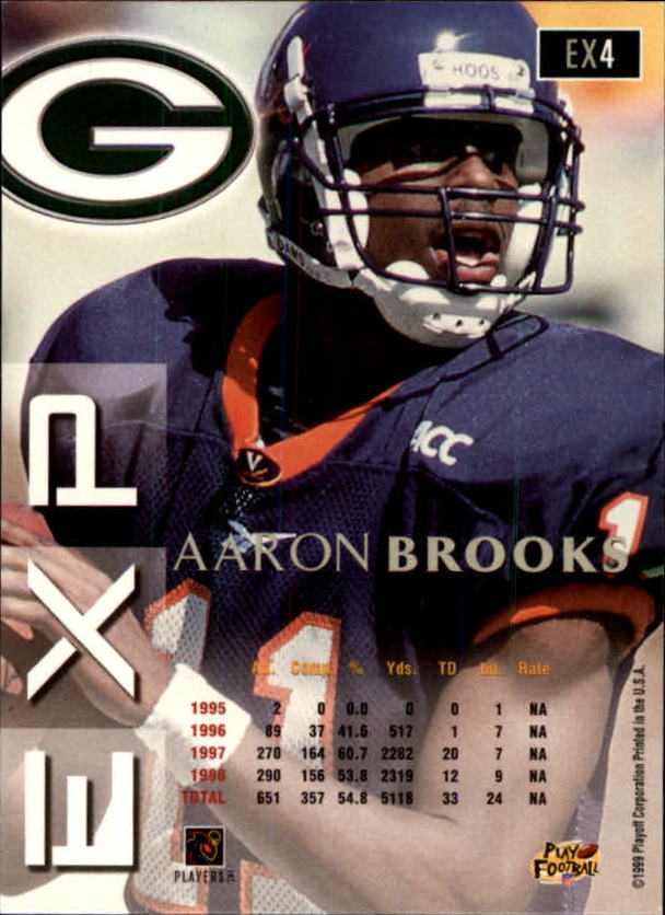 1999 Playoff Prestige EXP #4 Aaron Brooks RC back image