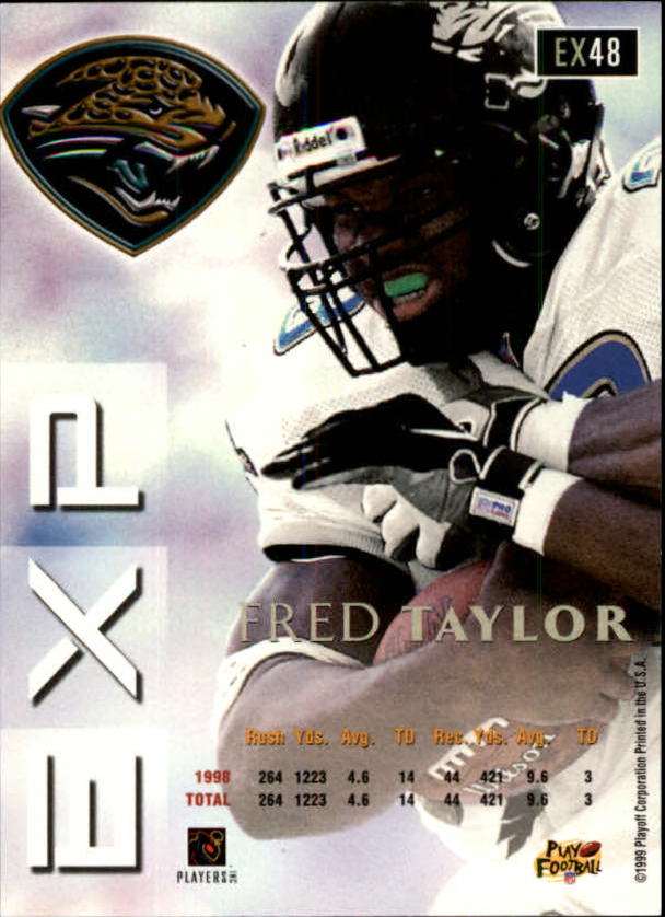 1999 Playoff Prestige EXP #48 Fred Taylor RP back image