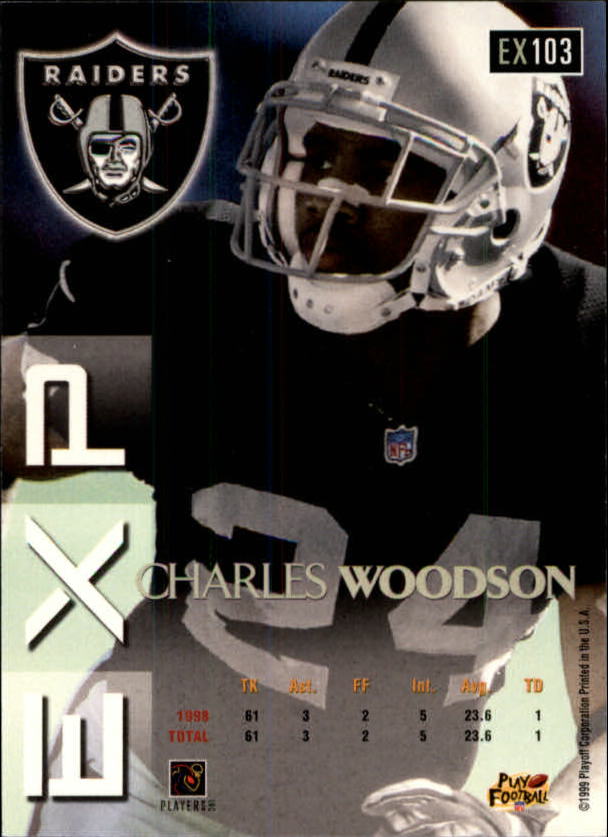 1998 Playoff Absolute Retail Charles Woodson Rookie Oakland Raiders #177