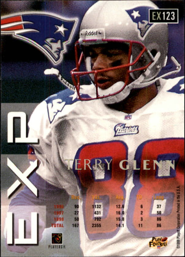 1999 Playoff Prestige EXP #123 Terry Glenn back image
