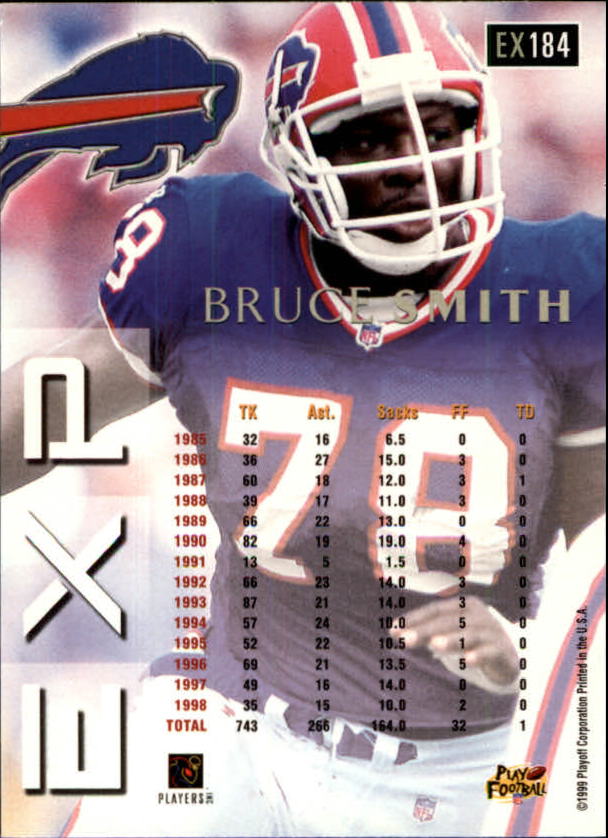 1999 Playoff Prestige EXP #184 Bruce Smith back image
