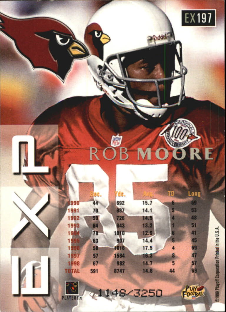 1999 Playoff Prestige EXP Reflections Silver #197 Rob Moore back image